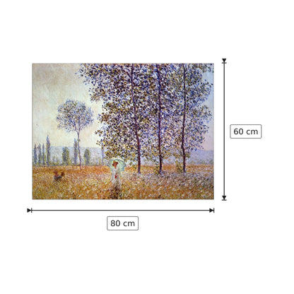 Poplars in the sunlight - Monet Claude - cm 80x60 - Pannello in MDF