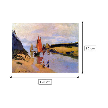 Port of Trouville - Monet Claude - cm 120x90 - Pannello in MDF