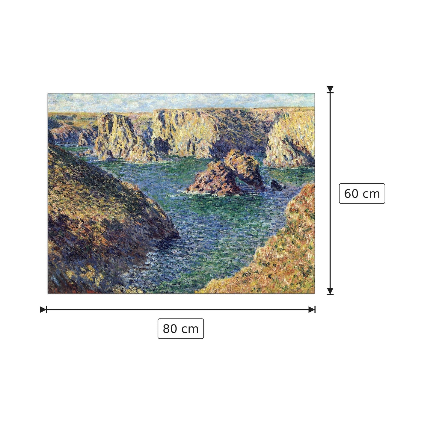 Port-Donnant - Monet Claude - cm 80x60 - Pannello in MDF