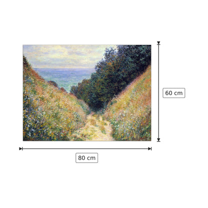Pourville I - Monet Claude - cm 80x60 - Pannello in MDF