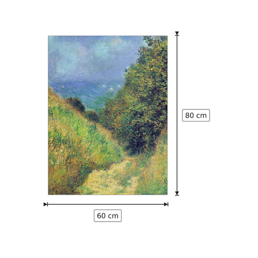 Pourville II - Monet Claude - cm 60x80 - Pannello in MDF