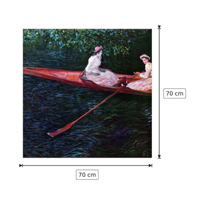 River Epte - Monet Claude - cm 70x70 - Pannello in MDF
