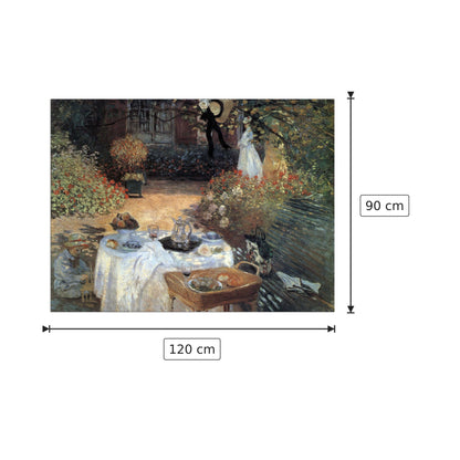 The lunch II - Monet Claude - cm 120x90 - Pannello in MDF