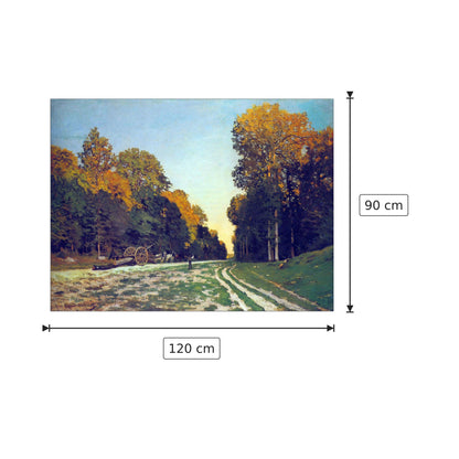 The road from Chailly to Fontainebleau - Monet Claude - cm 120x90 - Pannello in MDF