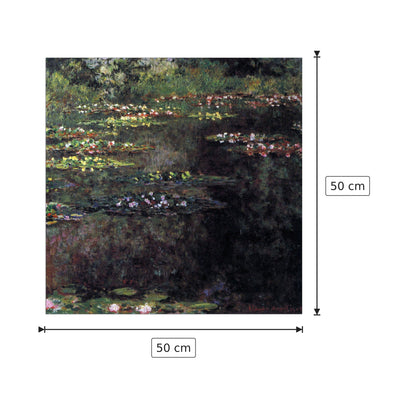Water lilies, water landscape V - Monet Claude - cm 50x50 - Pannello in MDF