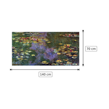 Water Lily Pond, Giverny - Monet Claude - cm 140x70 - Pannello in MDF