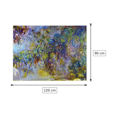 Wisteria II - Monet Claude - cm 120x90 - Pannello in MDF