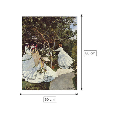 Women in the Garden - Monet Claude - cm 60x80 - Pannello in MDF