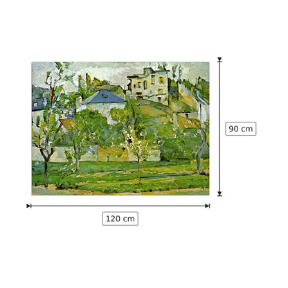 Orto di frutta a Pontoise - Cezanne Paul - cm 120x90 - Pannello in MDF