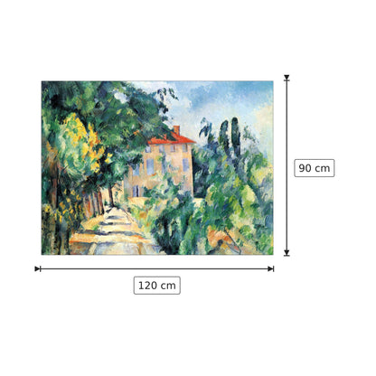 Casa dal tetto rosso - Cezanne Paul - cm 120x90 - Pannello in MDF