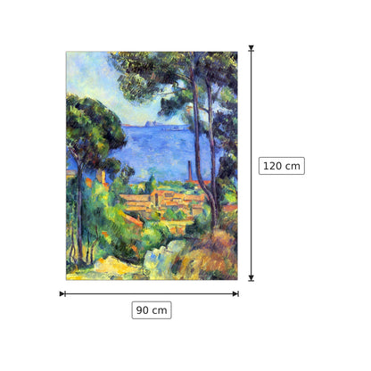 Paesaggio - Cezanne Paul - cm 90x120 - Pannello in MDF