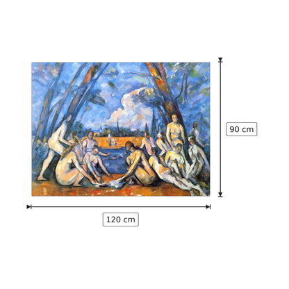 Le grandi bagnanti II - Cezanne Paul - cm 120x90 - Pannello in MDF