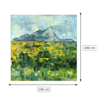 Monte Sainte-Victoire - Cezanne Paul - cm 100x100 - Pannello in MDF