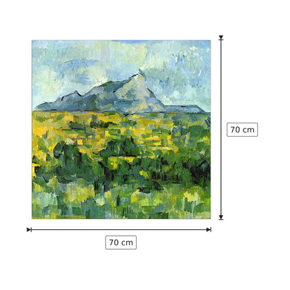 Monte Sainte-Victoire - Cezanne Paul - cm 70x70 - Pannello in MDF