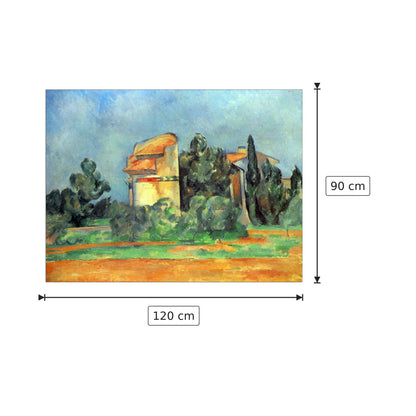 Colombaia a Bellevue - Cezanne Paul - cm 120x90 - Pannello in MDF