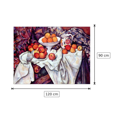 Natura morta con mele e arance - Cezanne Paul - cm 120x90 - Pannello in MDF