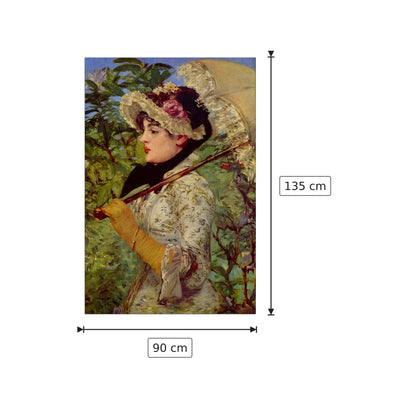 Jeanne - Manet Édouard - cm 90x135 - Pannello in MDF