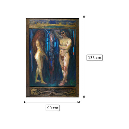 Metabolismo - Munch Edvard - cm 90x135 - Pannello in MDF