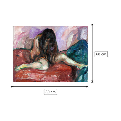 Nudo piangente - Munch Edvard - cm 80x60 - Pannello in MDF