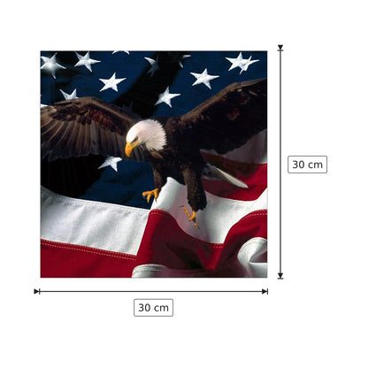 Aquila americana - Art Studio - cm 30x30 - Pannello in MDF