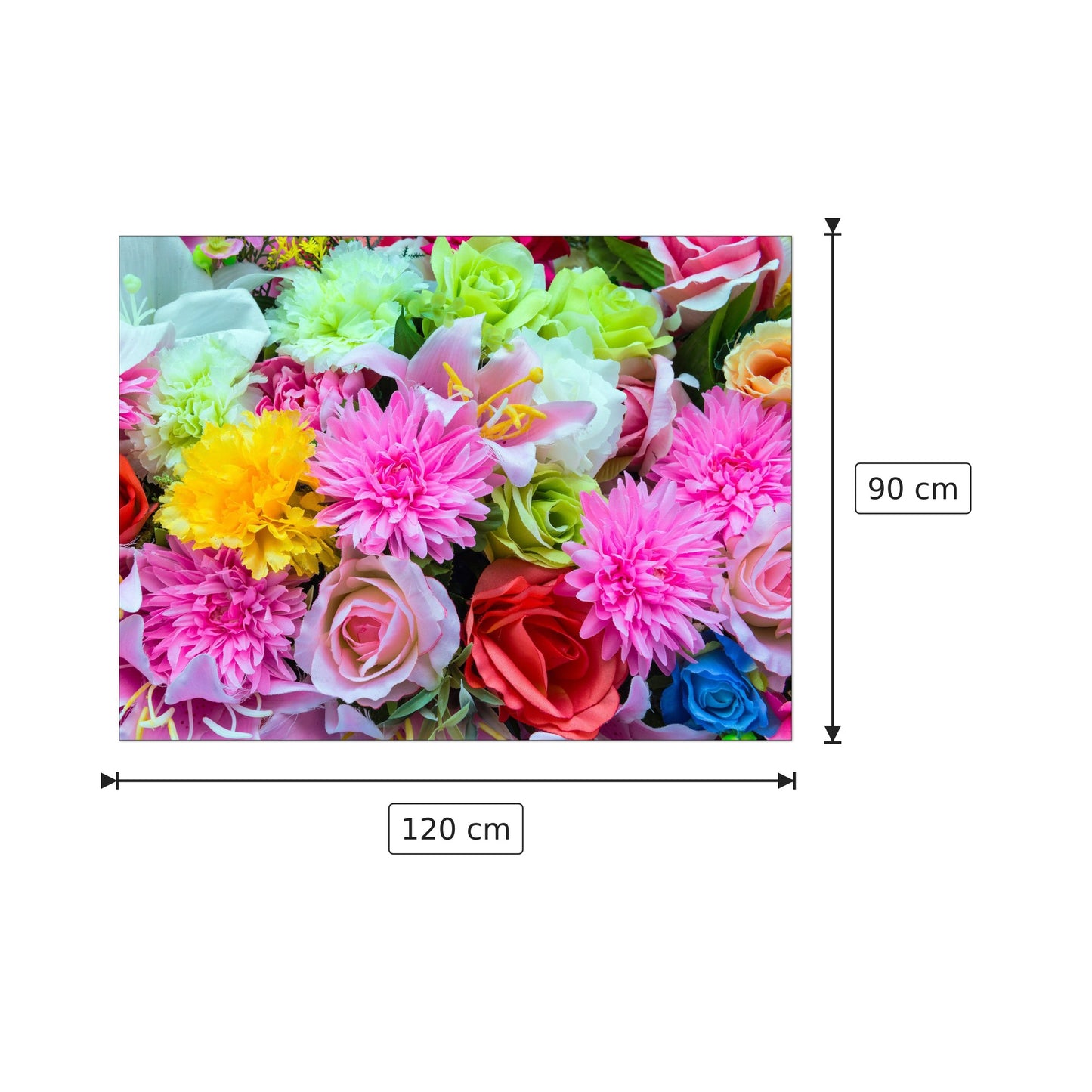 Fiori 2 - Art Studio - cm 120x90 - Pannello in MDF