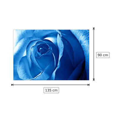 Rosa blu - Art Studio - cm 135x90 - Pannello in MDF