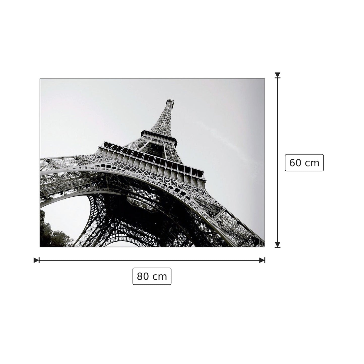 Torre Eiffel - Art Studio - cm 80x60 - Pannello in MDF