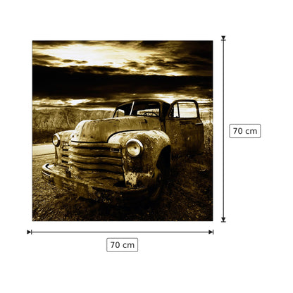 Vecchia auto - Art Studio - cm 70x70 - Pannello in MDF