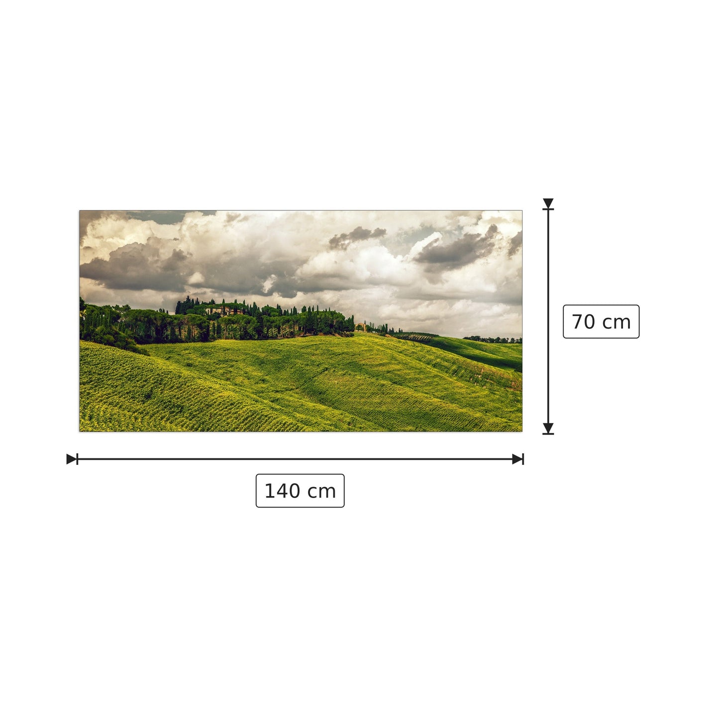 Toscana - Art Studio - cm 140x70 - Pannello in MDF