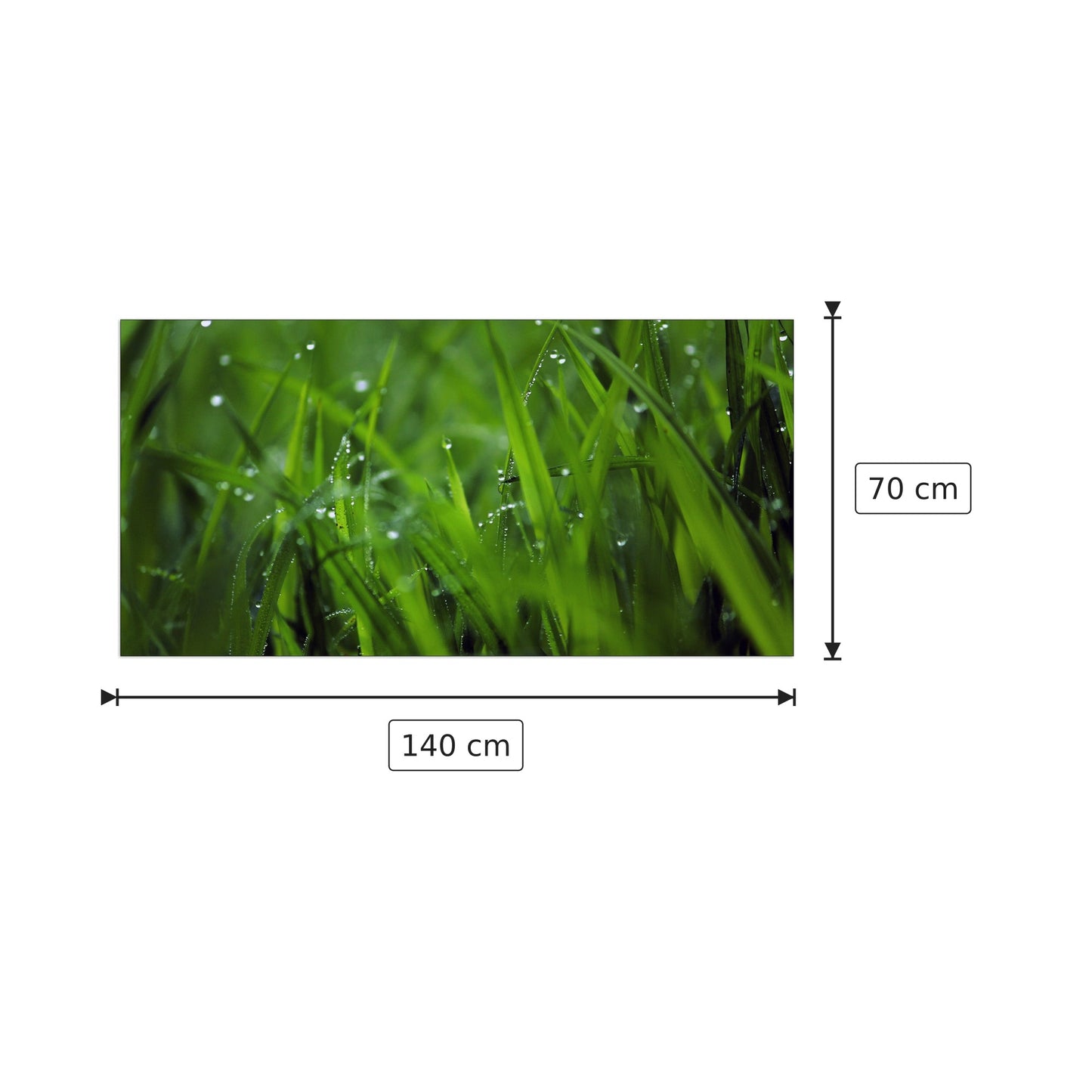 Verde - Art Studio - cm 140x70 - Pannello in MDF