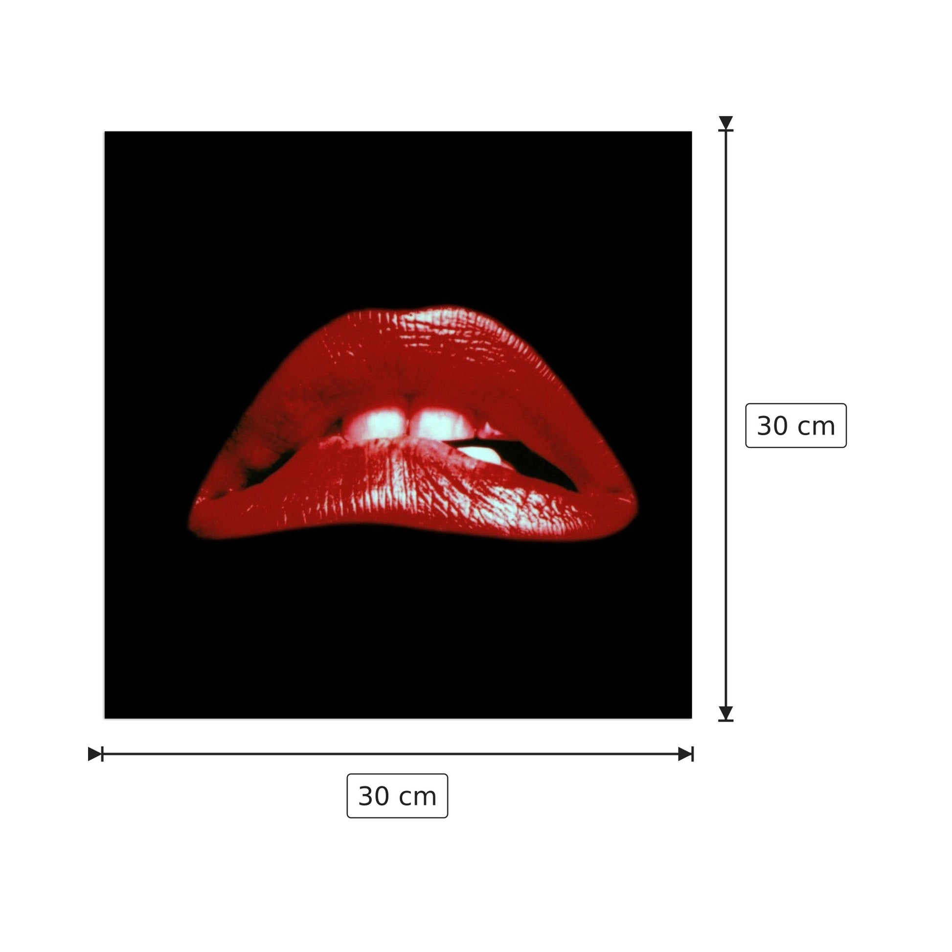 Labbra - Art Studio - cm 30x30 - Pannello in MDF