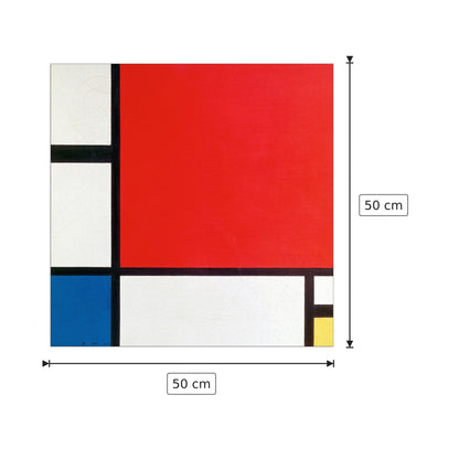 Composizione II - Piet Mondrian - cm 50x50 - Pannello in MDF