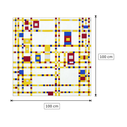 Broadway Boogie Woogie - Piet Mondrian - cm 100x100 - Pannello in MDF