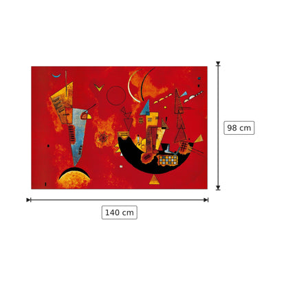 Con e contro - Vassily Kandinsky - cm 140x98 - Pannello in MDF