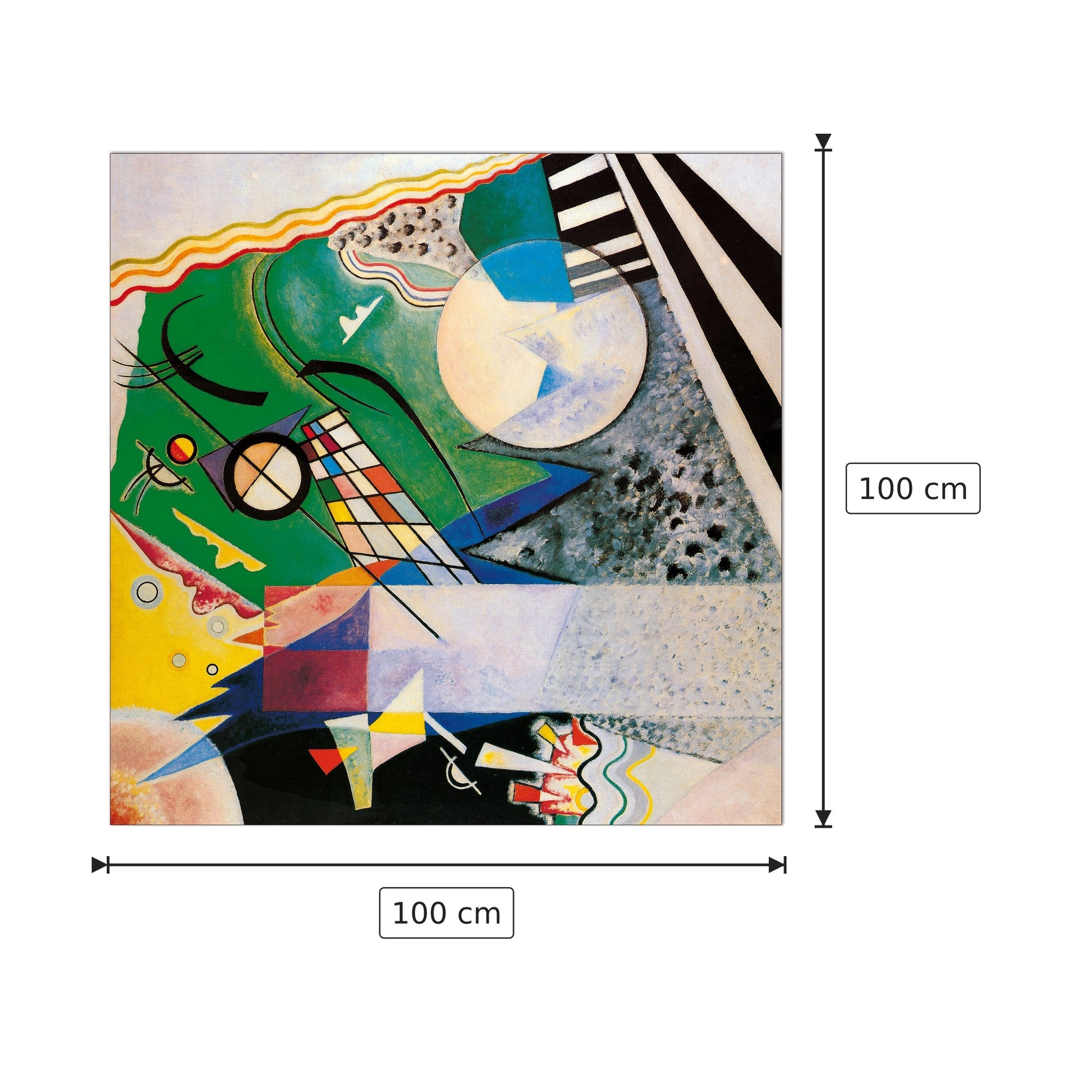 Mod. 236 - Vassily Kandinsky - cm 100x100 - Pannello in MDF
