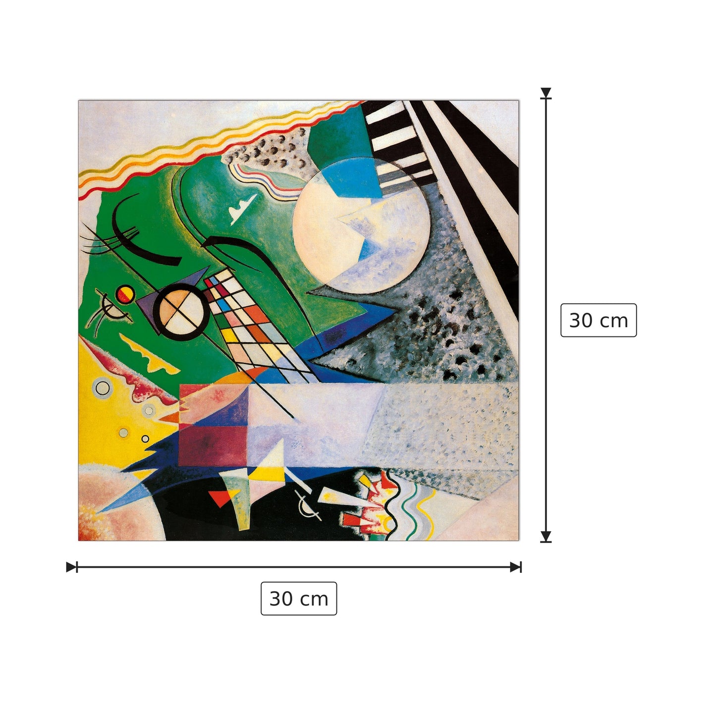 Mod. 236 - Vassily Kandinsky - cm 30x30 - Pannello in MDF
