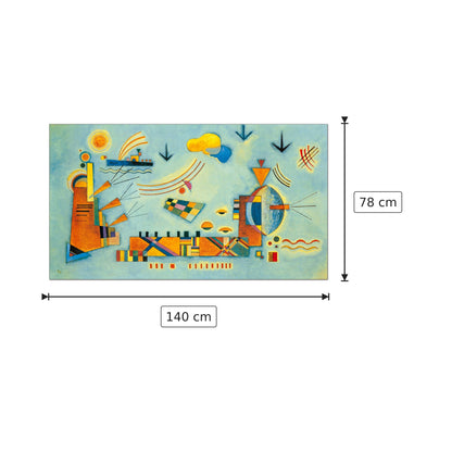Dolce evento 1928 - Vassily Kandinsky - cm 140x78 - Pannello in MDF