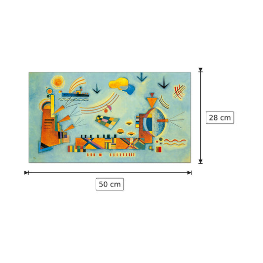 Dolce evento 1928 - Vassily Kandinsky - cm 50x28 - Pannello in MDF