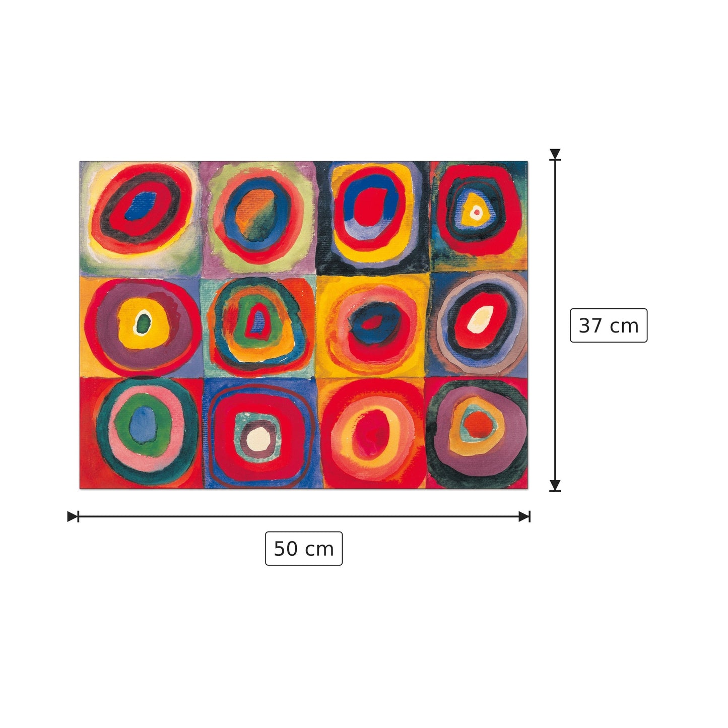 Studio del colore - Vassily Kandinsky - cm 50x37 - Pannello in MDF