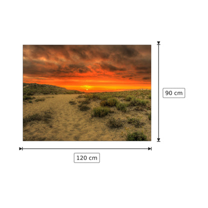 Tramonto sulla spiaggia - Art Studio - cm 120x90 - Pannello in MDF