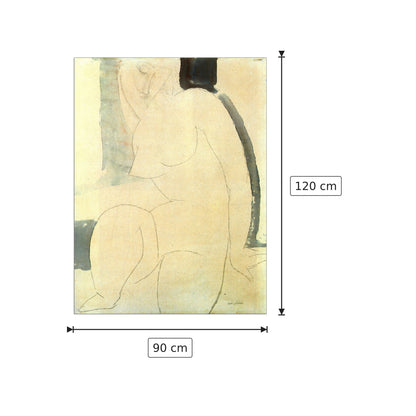 Nudo femminile - Modigliani Amedeo - cm 90x120 - Pannello in MDF