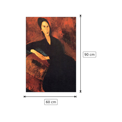 Ritratto di Anna Zborowska - Modigliani Amedeo - cm 60x90 - Pannello in MDF