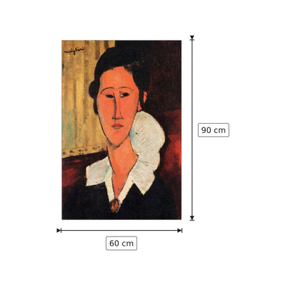 Ritratto di Anna Zborowska II - Modigliani Amedeo - cm 60x90 - Pannello in MDF