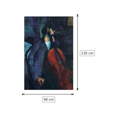 Il violoncellista - Modigliani Amedeo - cm 90x135 - Pannello in MDF