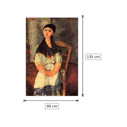 La piccola Louise - Modigliani Amedeo - cm 90x135 - Pannello in MDF