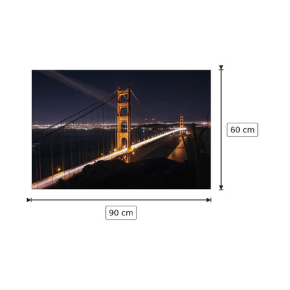 Golden Gate Bridge - Etienne Desclides - cm 90x60 - Pannello in MDF