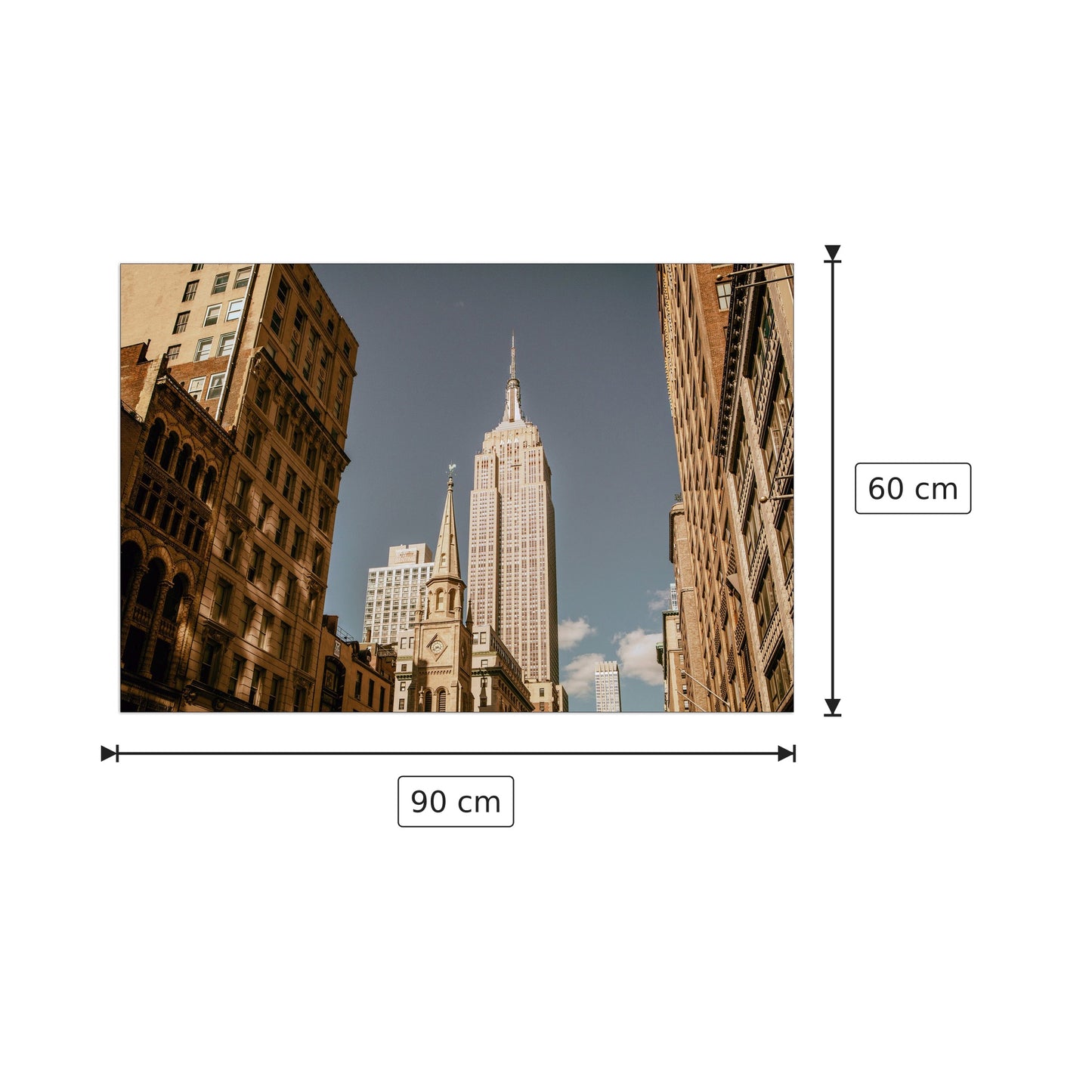 Empire State - Tom Eversley - cm 90x60 - Pannello in MDF