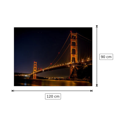 Golden Gate Bridge - Art Studio - cm 120x90 - Pannello in MDF