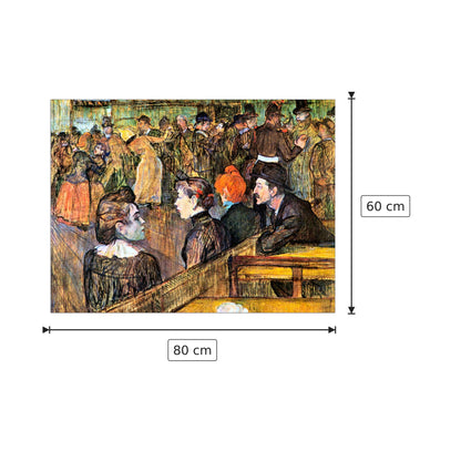 Bal du moulin de la Galette - Toulouse-Lautrec - cm 80x60 - Pannello in MDF