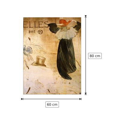 Frontespizio - Toulouse-Lautrec - cm 60x80 - Pannello in MDF